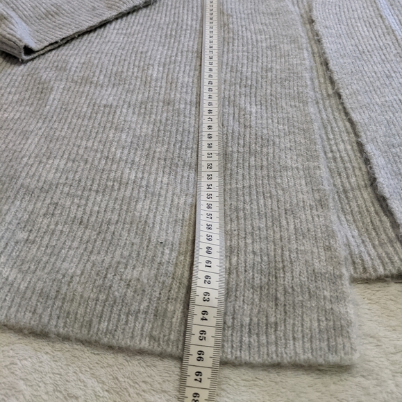 H&M Size M/L (10-16) Grey soft open cardigan/ knit kimono - Picture 3 of 4
